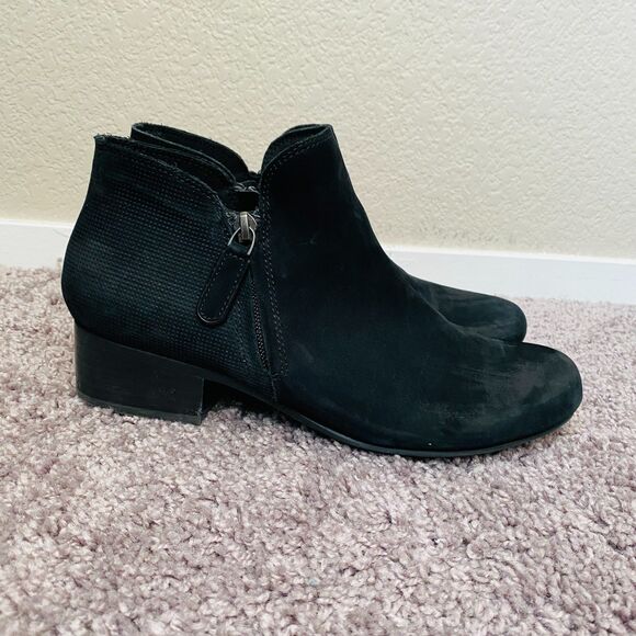 ABEO Lanora Metatarsal Black Leather Ankle Boots Booties Size 9 - Picture 3 of 11